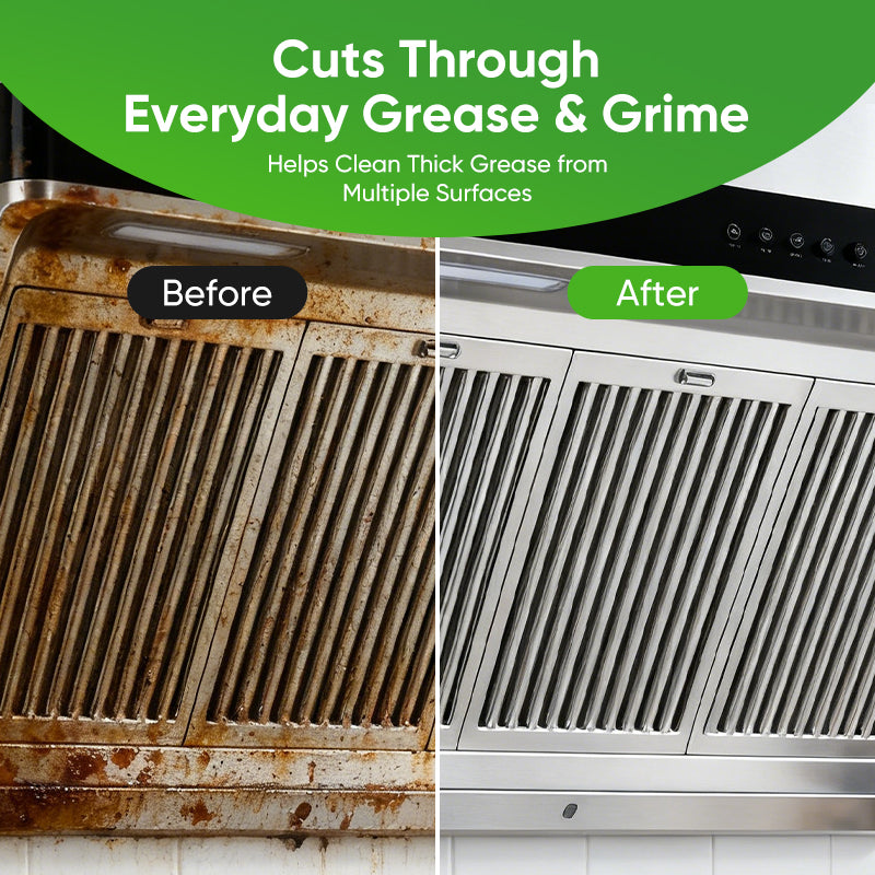 CLEAN MAGICIAN Multipurpose Heavy Duty Degreaser Cleaner 16.9 FL.OZ Lemon Scented Spray for Kitchen Stove Oven Sink & Range Hood